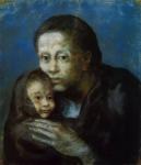 П. Пикассо. Мать и дитя в косынке. 1903